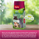 PANTO Nagerfutter-Tüte mit kleinen Tieren (Hamster, Maus, Meerschweinchen) und dem Text "Wisan-Lein Nager-Fit", der die gesundheitlichen Vorteile für Haustiere fördert.