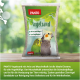 Tüte PANTO 'Vogelsand' mit Abbildungen eines Nymphensittichs und eines Wellensittichs; Aufschriften: 'Mit Anis und Kalkgrit' und 'Gute Saugfähigkeit'.