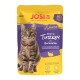 JosiCat Katzenfutterbeutel für erwachsene Katzen, reich an Pute mit Sanddorn, 88 % Fleisch, getreidefreie und zuckerfreie Rezeptur.