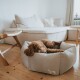 Orthopädisches Hundesofa Merida 6-eckig anthrazit 90 cm, 30 cm, 90 cm