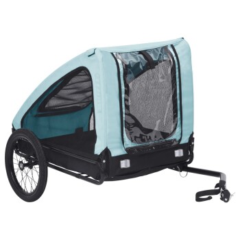 Fahrradanhänger für Haustiere blau