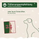 Festliches Bild der Tierfütterung mit einem Hund, "AniForte" Kalender markiert 22, und zweisprachigem Text, der das tägliche Türöffnen bewirbt.