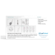 Rückseite der Box des caninen Influenza-Selbsttests mit bebilderter Tupfanleitung, 10‑Minuten-Timer, Inhaltsangabe und getTested-Logo