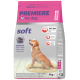 Tüte PREMIERE I ♥ my dog weiches Senior-Hundefutter, 60% Rind, 4 kg, mit sitzendem Golden Retriever