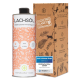 Lachsölflasche mit der Aufschrift "100% natürlich mit Omega 3" für Hunde, neben einer braunen Box mit Tierillustrationen und dem Logo "Plastic Free Planet".