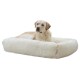 Pet Kuschelbett Fluffy, Creme, Eckig, 80x60cm