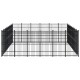 Hundezwinger Box Stahl 7,68 m, 5,76 m, 2 m