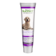 Tube mit PetBalance Support Verdauungspaste für Hunde, mit einem Golden Retriever auf dem Etikett, mit Text in mehreren Sprachen.
