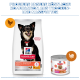 Hill's Science Plan Trockensack und Nassdose 'Perfect Digestion' (Small & Mini bis 10 kg) mit Hundefoto.