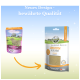 Zwei 'Immune Powder'-Pakete von Bellfor: links mit pinkem Design, rechts mit blauem 'IMMUUN PULVER' und 'Die natürliche Ergänzung.'