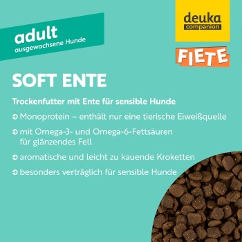 Fiete Adult Soft Ente deutsches Premium-Trockenfutter 1 kg