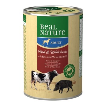 REAL NATURE Adult 6x400g Rind & Wildschwein