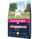 Sac de nourriture pour chiens Eukanuba Senior pour petites races, 3kg, avec un chien sur le devant, riche en poulet frais, adapté aux chiens de plus de 11 ans.