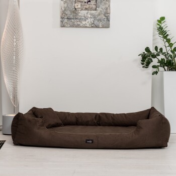 MORITZ VIP Hundebett Hundesofa braun 90 cm, 22 cm, 75 cm