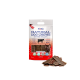Packung "Natural Dog Chews" mit Rinder-Magen, mit einem Hundebild und dem Text "100% Natürlich, rein luftgetrocknet."