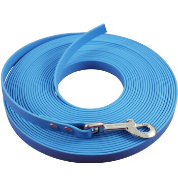 ab 35 kg Biothane Schleppleine hellblau 5 m