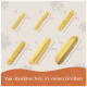 100% Himalaya-Käse, Wildfang-Yak-Käse-Paket mit einem gelben Käse-Stick auf einem Holztisch, handgefertigt in Deutschland.