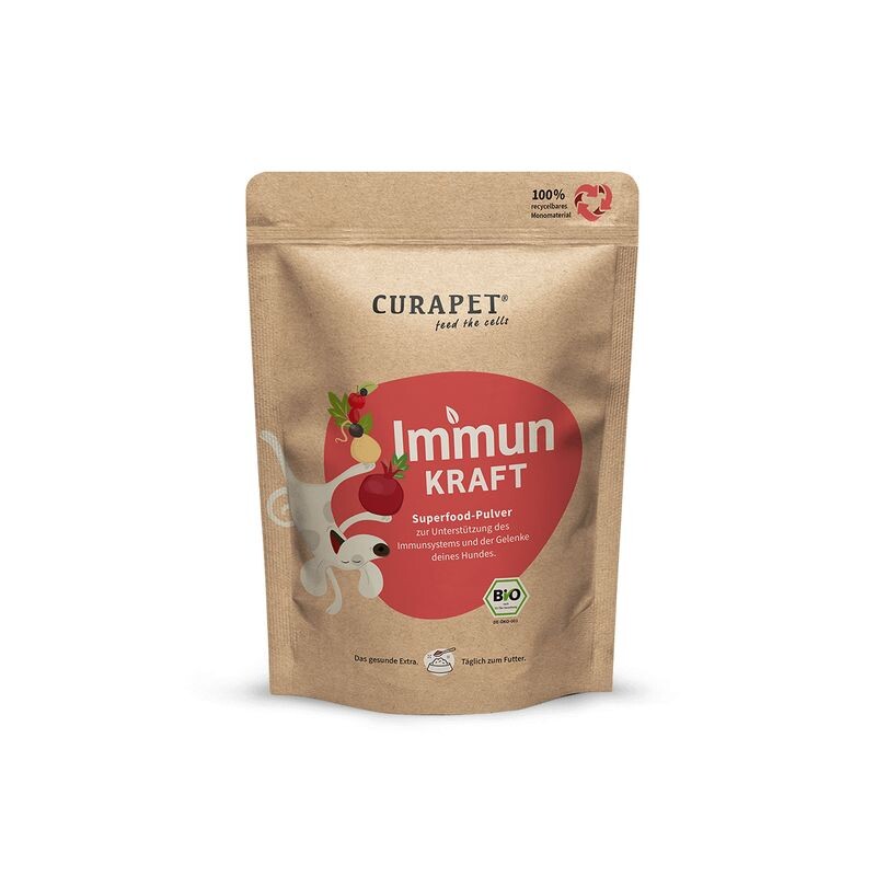 CURAPET Bio Immunpulver mit natürlichem Vitamin C - ImmunKraft 200g