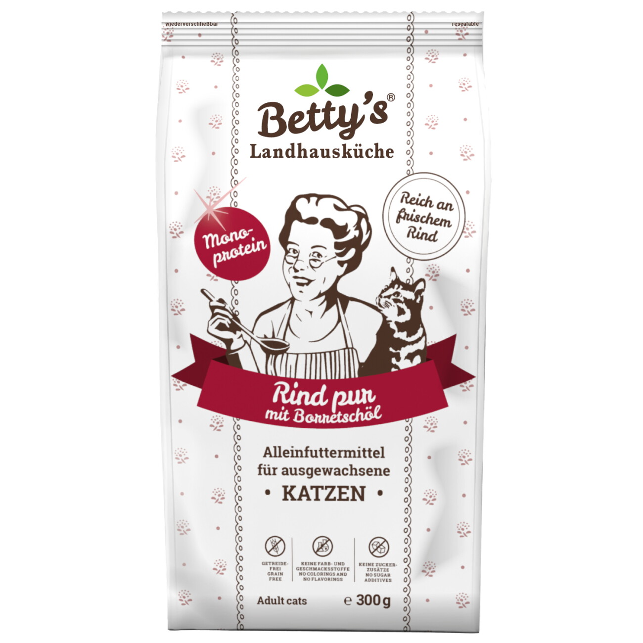 Betty's Landhausküche Trockenfutter Rind pur 300 g