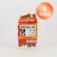 Packung Miracle Dog Snacks Kau-Knochen mit Ente, 5 cm, 12 Stück, ideale Hundeleckerlis, mit "8 Stück"-Etikett.