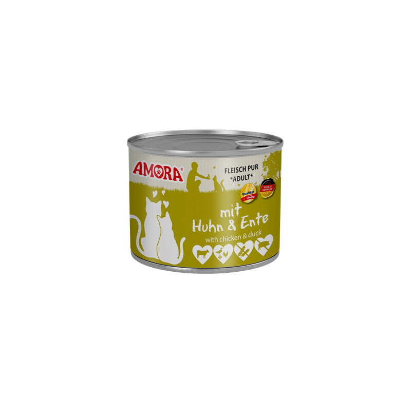 Amora Cat Pur 6x200g Huhn und Ente