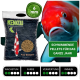 Kenkou Koi Futterbeutel mit 6 mm schwimmenden Pellets, beschriftet mit "Vier Jahreszeiten", mit einem Koi-Fischbild und deutschem Text zu den Vorteilen.