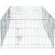 Freilaufgehege mit Abdeckung anthrazit/ grau 2,16 m, 1,16 m, 65 cm