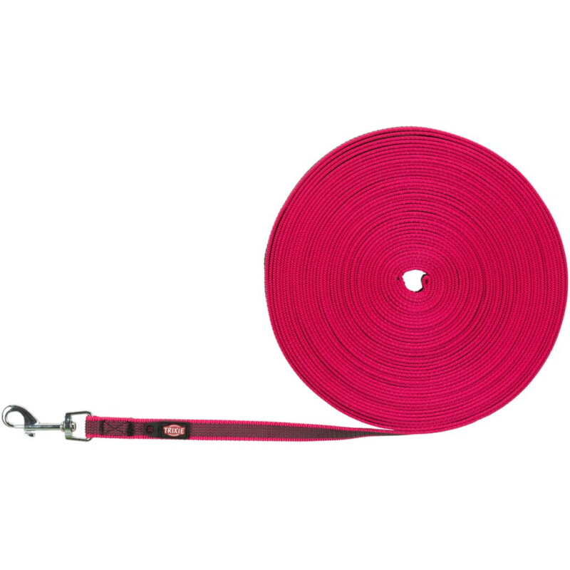 Trixie Schleppleine, gummiert fuchsia S-M