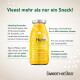 Gelbe SmoothieDog‑Flasche 'Huhn', Text 'Vieel mehr als nur ein Snack!' und '+30.000 zufriedene Kund:innen'.