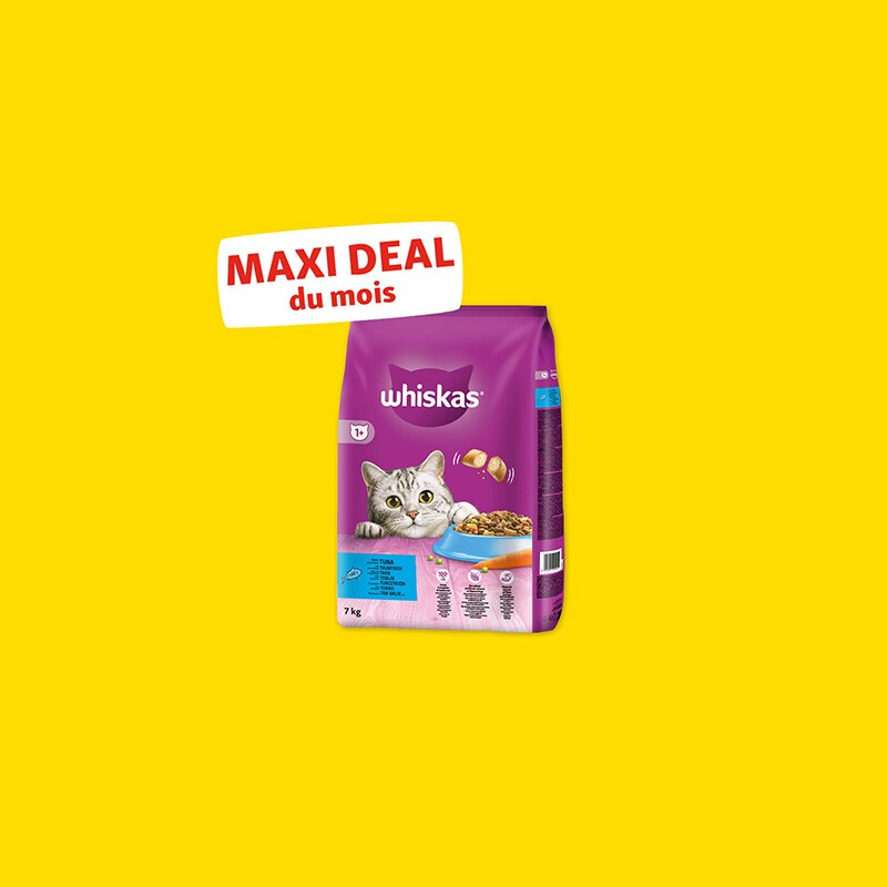 Whiskas 1+ Adulte Thon 7 kg