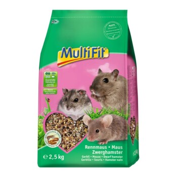 Small Animals Feed for Mice, Gerbils and Dwarf Hamsters 2.5 kg