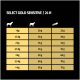 Guide d'alimentation pour la nourriture pour animaux Select Gold Sensitive, détaillant les quantités quotidiennes en fonction du poids de l'animal en kg, avec des mesures en grammes.
