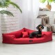 TRIVIA orthopädisches Hundebett dunkelrot 1,2 m, 25 cm, 1,2 m