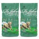 Dr. John hypoallergenes Hundefutter mit Huhn und Hafer, 12,5 kg Sack, zeigt Hundillustration und Nährwertangaben.