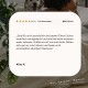 Eine positive Kundenbewertung für Haustierprodukte, mit einer Bewertung von 4,8/5 Sternen und dem Text: "Sind für mich persönlich die besten Tüten!..." von Alina K.