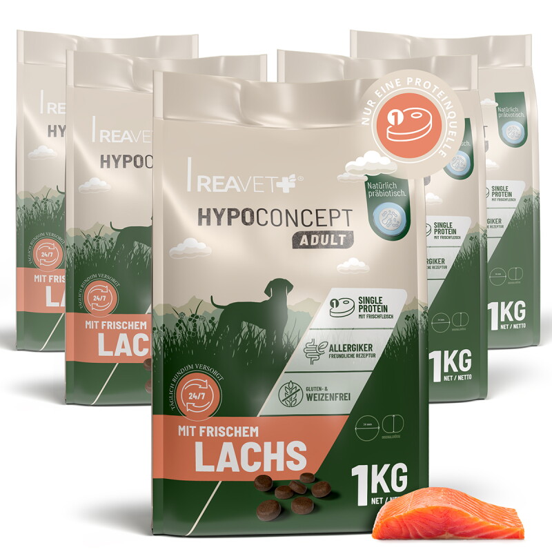 REAVET Hundetrockenfutter Hypoconcept – Lachs | 5x1kg