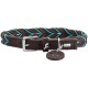 Halsband Solid Education Cord blau/ türkis/ braun 60 cm