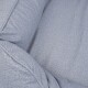 Orthopädisches Wasserabweisendes Hundebett Malou aus Velours mit Handwebcharakter hellblau M-L