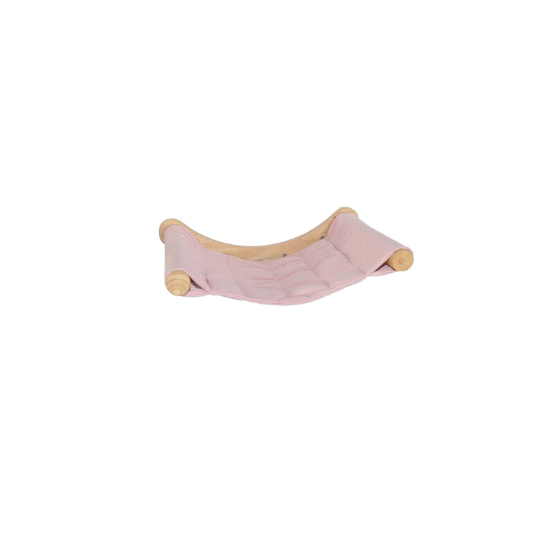 RHR Quality Wand-Hängematte für Katzen beige/ rosa