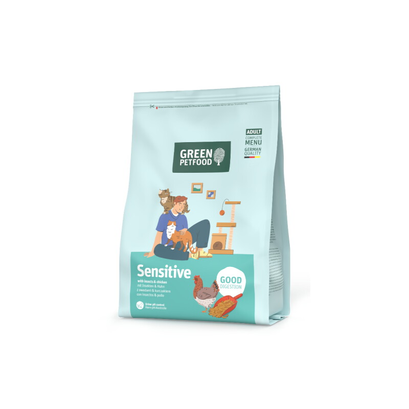 Green Petfood GPF Cat Sensitive Insects 3x300 g