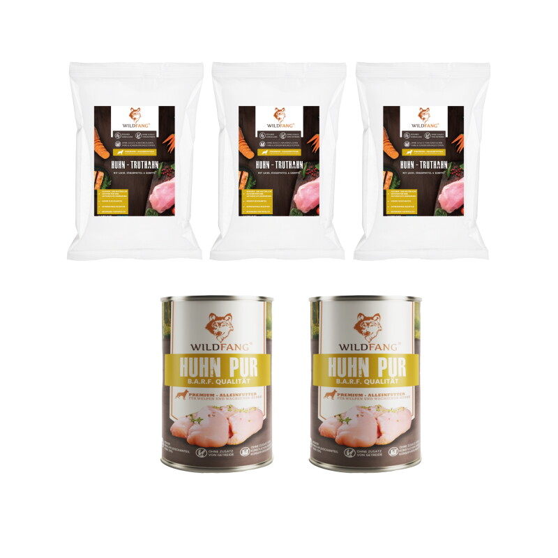 Wildfang Genussbox Junior - Trocken- & Nassfutter Huhn Huhn
