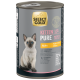 Select Gold Kitten Pure Hühnerpastete Nassfutterdose mit einem Siamkatzen-Kätzchen und 72 % Huhn-Text.