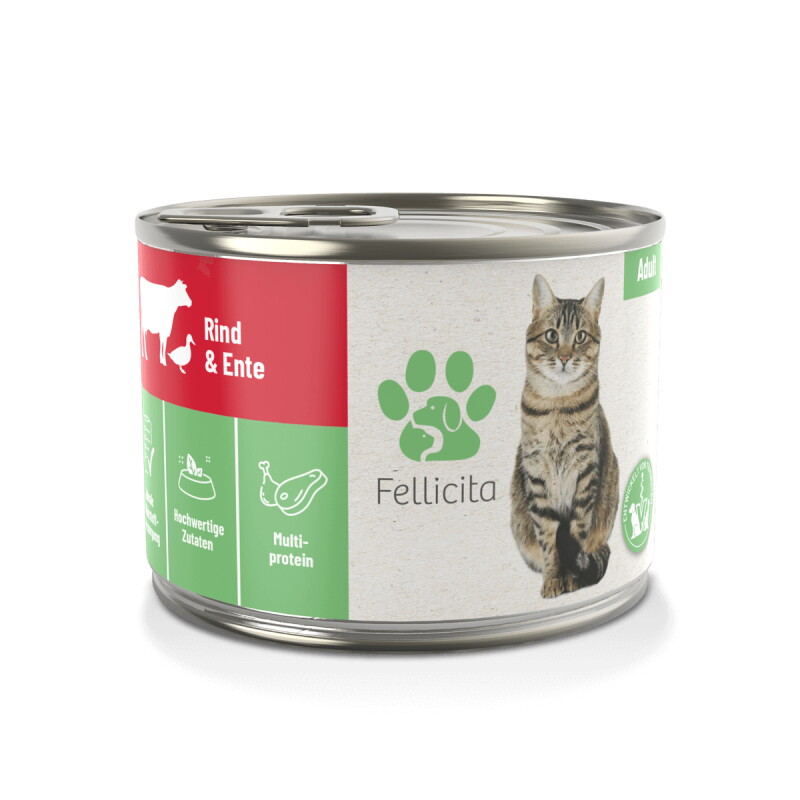 Fellicita Rind & Ente 6x 200g