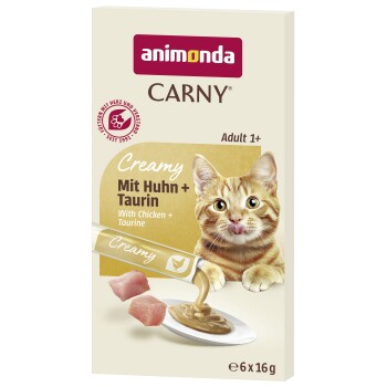 Meilleurs prix pour animonda Carny nourriture humide pour chat adulte, Creamy avec taurine 11x 6x15g Poulet