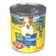 Dose Josera 'Meat Lovers' Hundefutter, 'Duck with Pumpkin' (Adult, grain‑free) mit lachendem Hund auf dem Etikett.