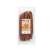 Paquet de friandises au poulet pour chiens, comprenant huit bâtonnets de 20 g, étiqueté "natura DOG" avec un dessin de chien et des icônes sans gluten.