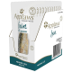 Verpackung von Applaws Natural Cat Food mit Makrelenfilet, gekennzeichnet mit "100% Natürlich" und "Getreidefrei", mit einem Pfotenabdruck-Logo.