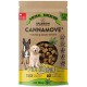 Sac de nourriture pour chien avec un Malinois belge et un golden retriever, étiqueté "CANNAMOVE YOUNG & ADULT SPORT," 70% poulet, 7,5% herbes, 0% grain.