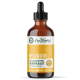 Flasche AniForte W-Liquid für Haustiere, mit einer Pipette, mit dem Hinweis, dass sie echten Wermut enthält, hergestellt in Deutschland, 100% natürlich.