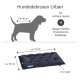 Hundedeckissen Urban für mittelgroße Hunde, Maße 70 cm x 50 cm, 6 cm dick, geeignet für Beagle, Sheltie, Französische Bulldogge.